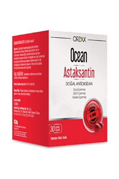 Orzax Ocean Astaksantın 30 Soft Kapsul