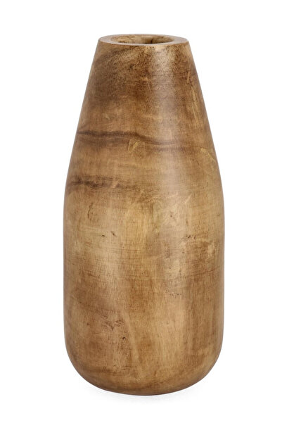 Bizzotto Brown Wooden Flower Vase Jambo Ø16x33h