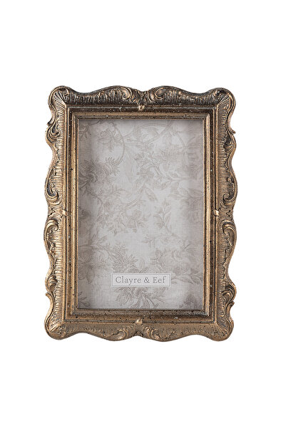 Clayre & Eef Ramă foto aurie din polirășină 19x2x24 cm, 13x18 cm