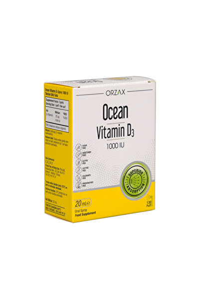 Orzax Ocean Vitamin D3 1000 IU Oral Sprey 20 ml