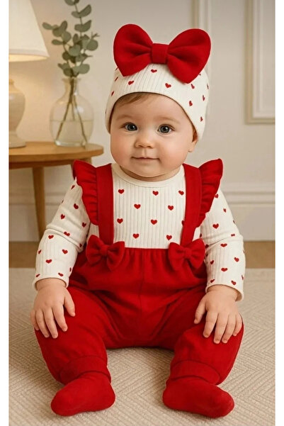 BYMURAT BABY Kız Bebek Yenidoğan Bebe Takımı Bebek Kıyafeti Penye Şık Model Ş...