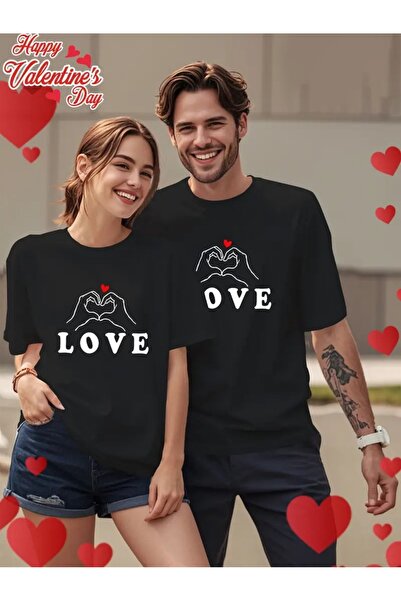 Deocept Διπλό Σετ 1 τεμάχιο Ανδρικό μπλουζάκι για την Ημέρα του Αγίου Βαλεντί...