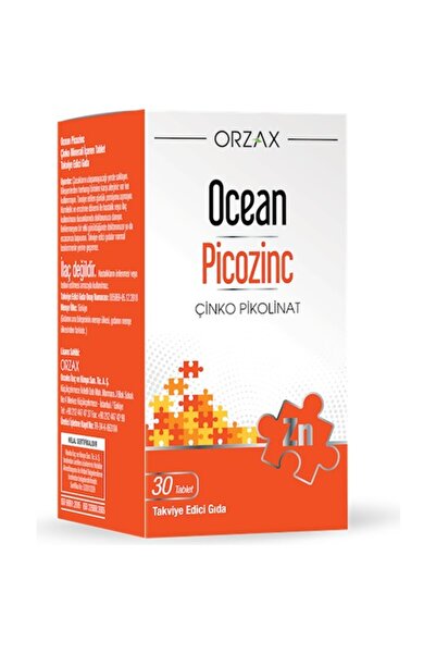 Orzax Ocean Pıcozınc 45 Tablet %50 Hedıye