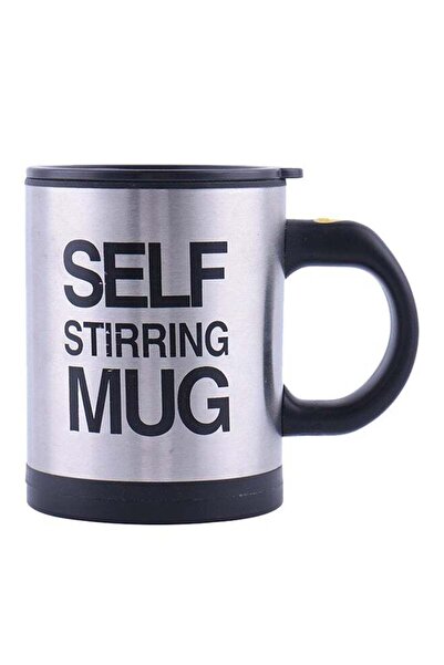 Generic كوب ذاتي التحريك أسود/فضي