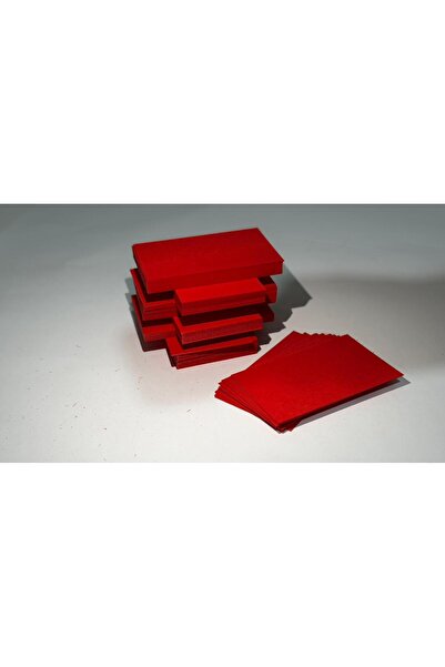 Orbak Kağıt Etichetă roșie pentru cartonașe de vizită goale 5X8cm 500 bucăți ...