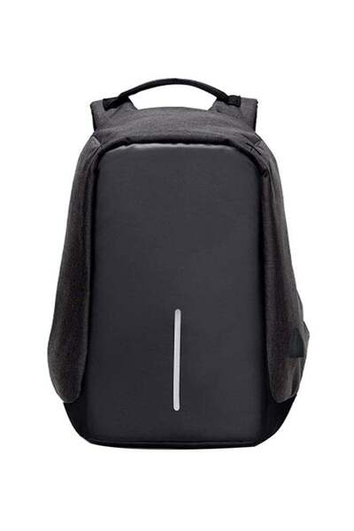 Generic Anti Theft Backpack With USB Charging Port Black