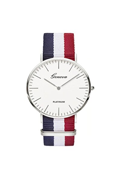 Geneva Women's Watch, Textile Strap, Round Dial 36x36mm