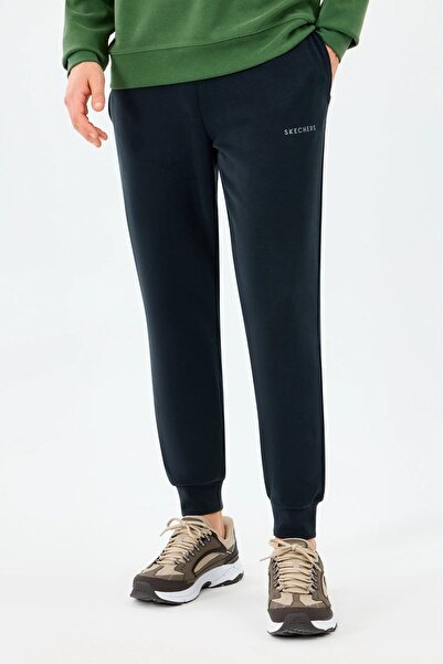 SKECHERS Men's Regular Fit Modal Blend Soft Touch Jogger Sweatpants - Black