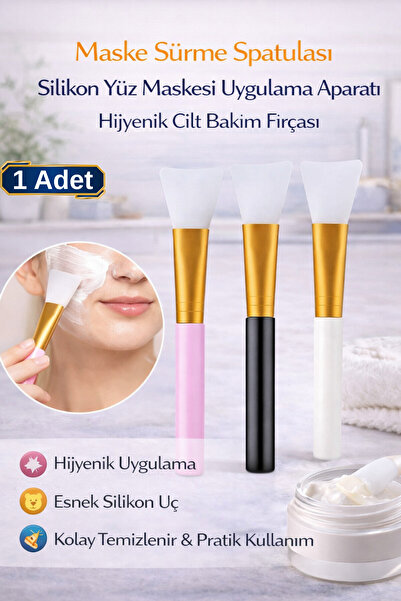 Hane Dostu Maske Sürme Spatulası Silikon Yüz Maskesi Uygulama Aparatı Hijyeni...