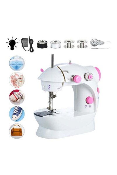 Generic ماكينة خياطة كهربائية محمولة NA-H8159 أبيض/وردي