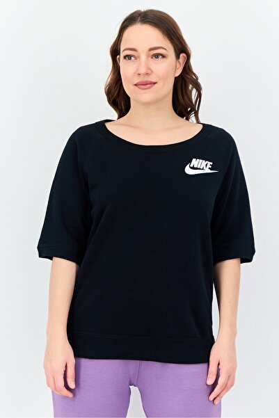 Nike Women Sportswear Fit Short Sleeve Outdoor T-shirt, Black