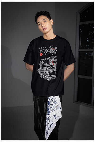 CNGZSHOP Anime Monkey D Luffy Tshirt, White Unisex Oversized Streetwear Tisor...