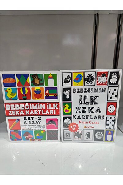 Diytoy My Baby's First Intelligence Cards 0-12 Months+ Early Education Intell...