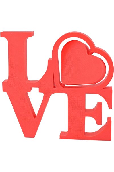 Sani Rotating decoration Sani, Love 117 x 12 x 120 mm, Red