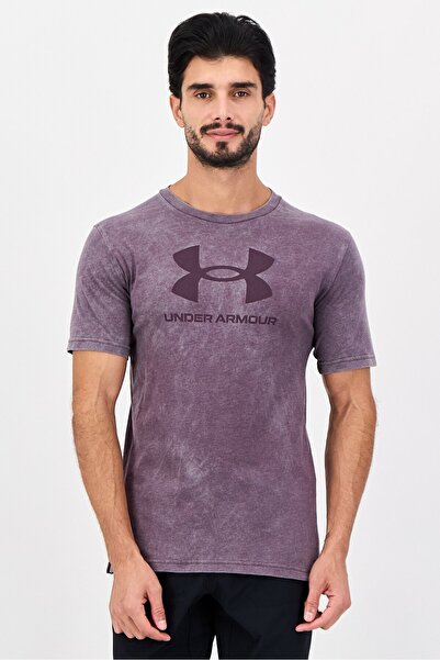 Under Armour Men Sportswear Fit Short Sleeve Outdoor T-shirt, Purple