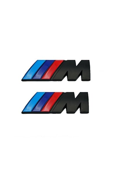 BMW Set of 2 M Emblems for Wings, Matte Black