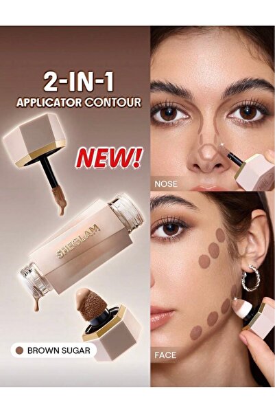 SHEGLAM Likit Kontür Duo Yüz Şekillendirici-BROWN SUGAR