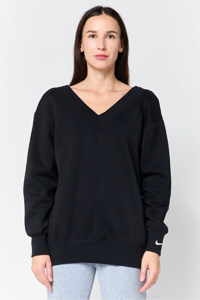 Nike Women Oversized FIt Long Sleeve Outdoor Sweatshirt, Black
