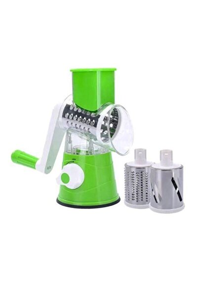 Generic Multifunctional Vegetable Grater With Blades Green/Silver/Clear