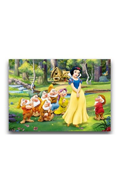 OEM Pictură pe pânză 50x70cm, Albă ca Zăpada, Albă ca Zăpada și cei șapte pitici