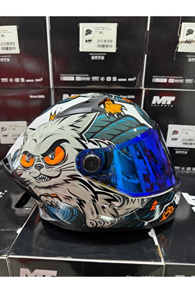 MT Helmets Braker Sv The King A7 parlak kask (şeffaf vizörlü biçimde) gönderi...