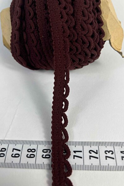 Hobigram Bordo Zincirli Şerit 1 cm En – Kenar Süsü, Dekoratif Şerit ve El İşi...