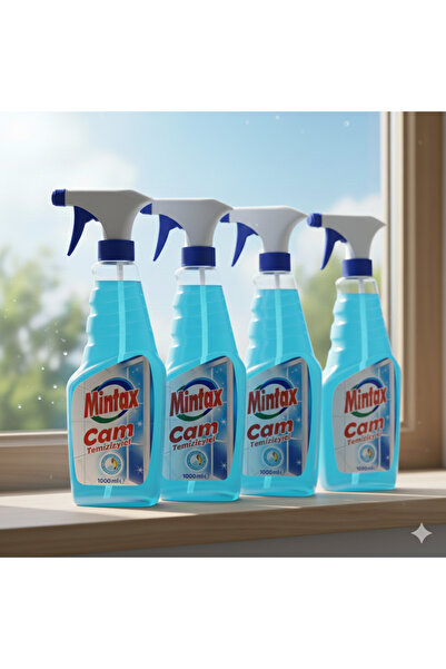 Mintax Cam Temizleyici 1000 ml 4 ADET