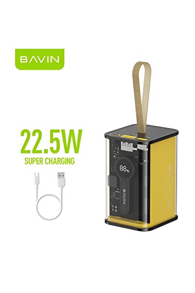 Bavin Pavane PC1010S 20000mAh Fast Charging Power Bank Transparent 22.5W Fast...