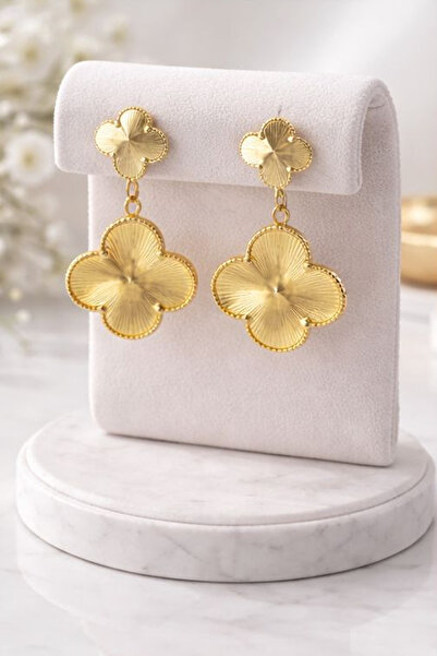 stylishaccessories أقراط ستايلش حلق باللون الذهبي