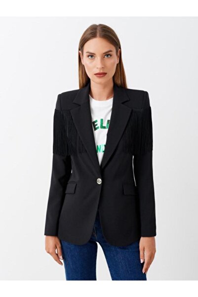 RINASCIMENTO Jacket with padded shoulders, Black, CFC0110659003