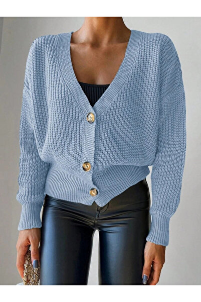 nedo7    Button Detail Knitwear Blouse