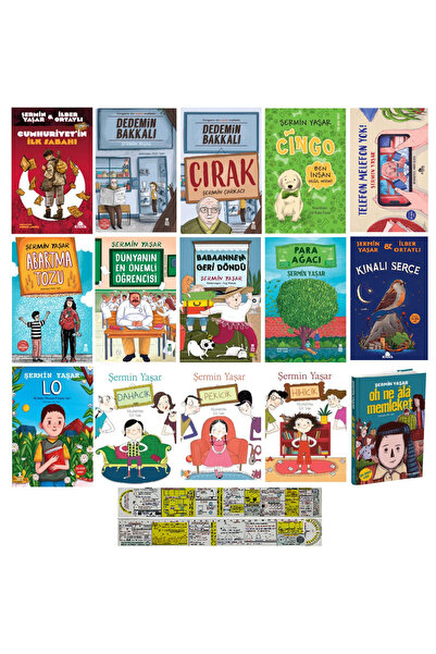 Taze Kitap Şermin Yaşar Çocuk Kitapları 16'lı Set/Dedemin Bakkalı-Cumhuriyeti...