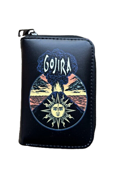 Metal Giyim Gojira Printed Black Wallet