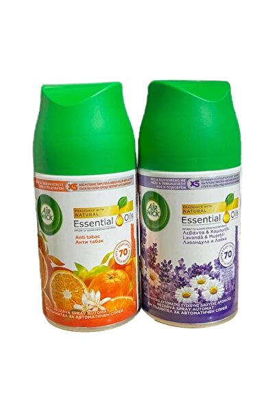 Air Wick Essential Oils Set 2 Refills 250ml Lavender, Anti-Tobacco
