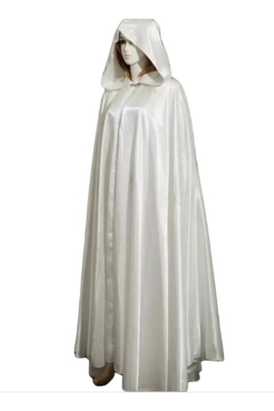 WarD عباية العروس لون ابيض فري سايز