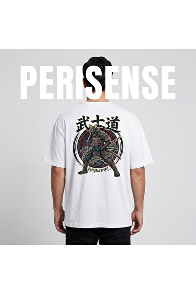 YRN COLLECTION Μπλουζάκι Unisex με στάμπα Samurai Spirit, από χτενισμένο βαμβ...