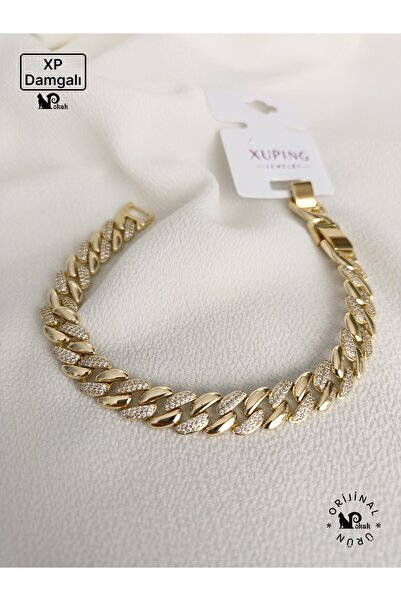 XUPING JEWELRY POKAK Xuping GURMET 14K Altın Kaplama Zirkon Taşlı Bileklik - ...