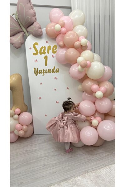 Dizaynbyasena Parlak pudra doğum günü elbisesi
