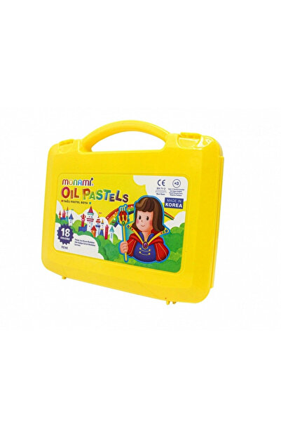 Monami PASTEL BOYA 18 RENK PLASTİK KUTULU