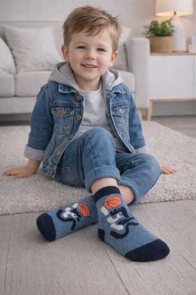 gigigiyim Street Written Towel Boys' Socks