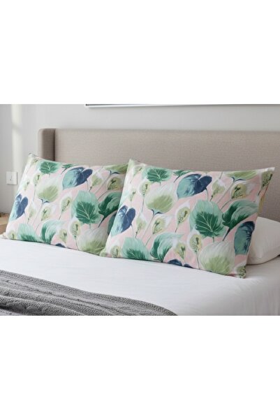 Taç Floral Patterned Pillowcase Set 2 Pieces 50X70 Cm. 100% Cotton