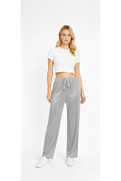 THEBEK Women's Wrinkled Pants – Lightweight Fabric, Comfortable Fit