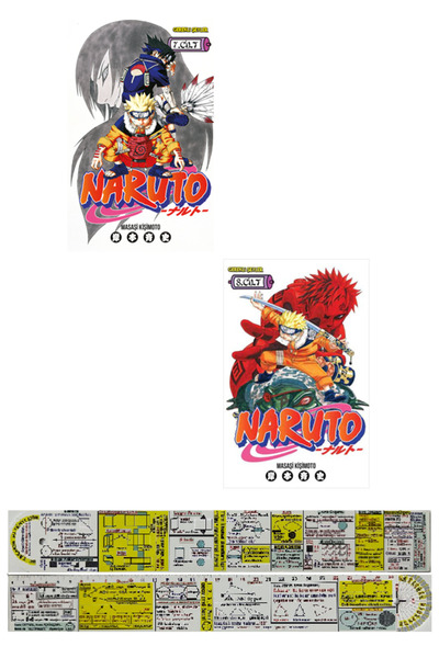 Gerekli Şeyler Yayıncılık Naruto 7-8. Ciltler Manga Seti + Özel Cetvel