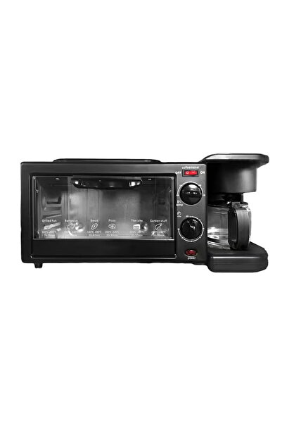 TOSCANA U 3-in-1 Multifunctional Breakfast Maker with Coffee Machine and Frye...