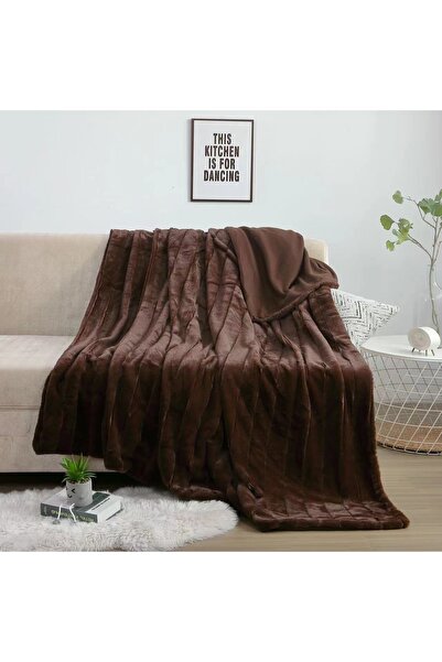 Truva Home Cocolino Fluffy Blanket with Fur - 200x230 cm, Premium Plush Micro...