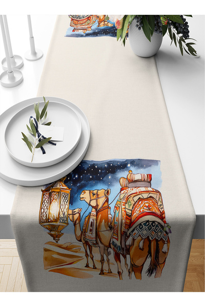Bertille Home Ramadan Series 140x40 Cm Digital Printed Runner (Ramadan)