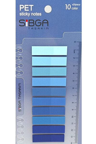 sibga tasarım Şeffaf Renkli Postit Post-it Post it. Kitap Ayracı Ayraç Plasti...