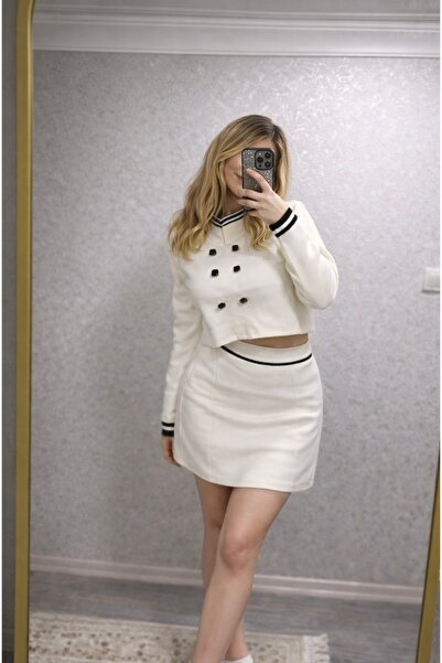 Riva Kadın Triko Etek Ceket Takım