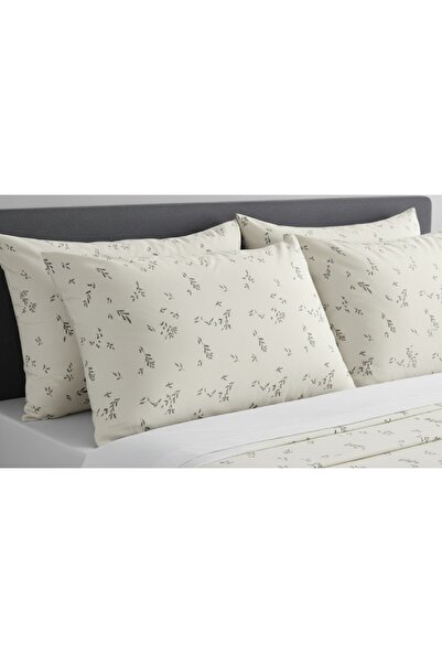 Taç Floral Patterned Pillowcase Set 2 Pieces 50X70 Cm. 100% Cotton