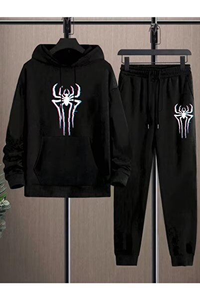 LAND MODA Κομψό casual με κουκούλα φούτερ με χρωματικό κωδικοποιημένο τετράγω...